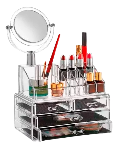 Organizador De Maquillaje Más Espejo