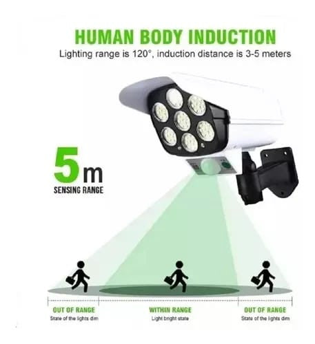 Lampara Led Solar Sensor De Movimiento